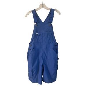Duluth Trading Co Women's Heirloom Gardening Short Overalls Blue Size XS